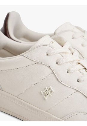 Tenis Blanco Heritage De Cuero Brillante Tommy Hilfiger
