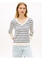 Saco Beige De Punto Con Cuello En V Tommy Hilfiger de Tommy Hilfiger