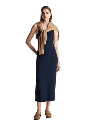 Vestido Multicolor De Corte Slim Con Diseño De Rayas Tommy Hilfiger