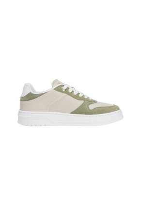 Tenis Verde De Ante Con Suela Cupsole Tommy Hilfiger