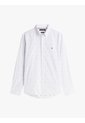 Camisa Celeste Flex Poplin Con Logo Tommy Hilfiger de Tommy Hilfiger