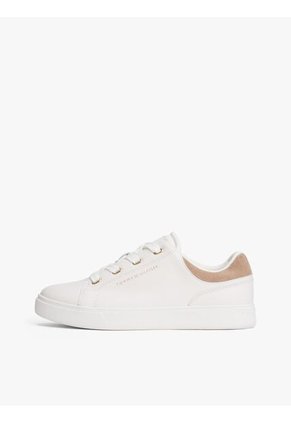 Tenis Blanco De Cuero Con Suela Cupsole Tommy Hilfiger