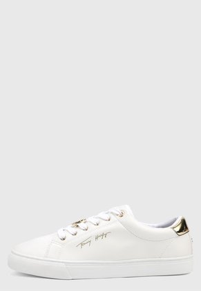 Tenis Blanco-Dorado Tommy Hilfiger