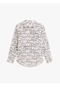 Camisa Blanca De Lino Puro De Corte Amplio Tommy Hilfiger de Tommy Hilfiger