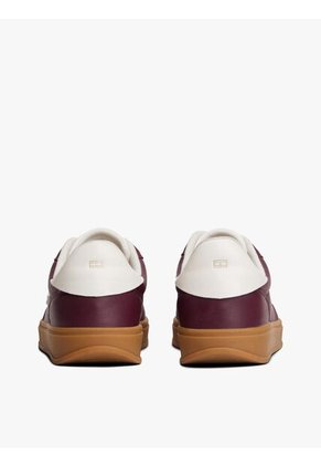 Tenis Marrón Heritage De Cuero Brillante Tommy Hilfiger