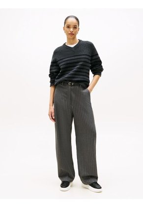 Tenis Negro Con Plataforma Tommy Hilfiger