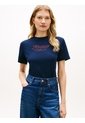 Camiseta Multicolor De Punto Interlock Con Logo Tommy Hilfiger de Tommy Hilfiger