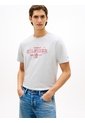 Camiseta Gris Heritage Con Logo Gráfico Tommy Hilfiger de Tommy Hilfiger
