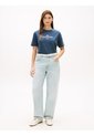 Camiseta Multicolor Amplia Con Logo Y Escudo Bordado Tommy Hilfiger de Tommy Hilfiger