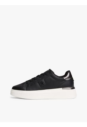 Tenis Negro Con Plataforma Tommy Hilfiger