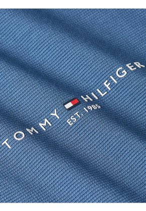 Polo De Corte Regular Con Cinta Distintiva Hombre Azul Tommy Hilfiger