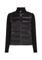 Chaqueta Negra Acolchada De Cuello Alto Con Cierre De Cremallera Tommy Hilfiger de Tommy Hilfiger