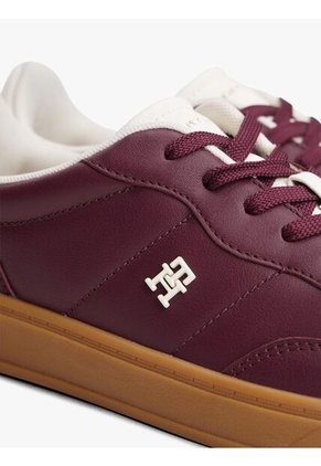 Tenis Marrón Heritage De Cuero Brillante Tommy Hilfiger