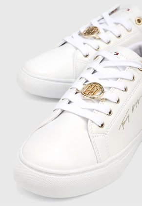 Tenis Blanco-Dorado Tommy Hilfiger