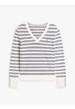 Saco Beige De Punto Con Cuello En V Tommy Hilfiger de Tommy Hilfiger