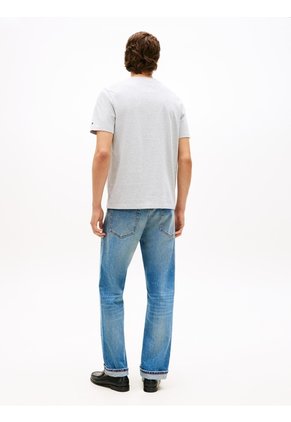 Camiseta Gris Heritage Con Logo Gráfico Tommy Hilfiger