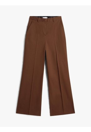 Pantalón Chocolate Wide Leg Con Logo Tommy Hilfiger