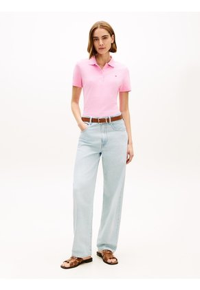 Polo Rosa 1985 Collection Slim De Piqué Tommy Hilfiger