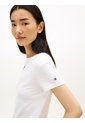 Camiseta Blanca De Punto Con Logo Texturizado Tommy Hilfiger de Tommy Hilfiger