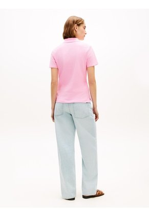 Polo Rosa 1985 Collection Slim De Piqué Tommy Hilfiger