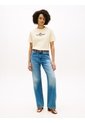 Camiseta Amarilla Amplia Con Logo Y Escudo Bordado Tommy Hilfiger de Tommy Hilfiger