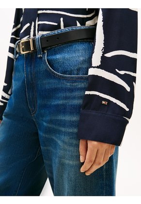 Camisa Azul De Corte Regular Con Botones Dorados Tommy Hilfiger