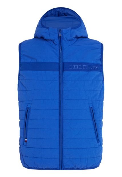 Chaleco Acolchado Con Cierre Hombre Azul Tommy Hilfiger