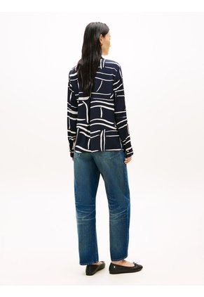 Camisa Azul De Corte Regular Con Botones Dorados Tommy Hilfiger