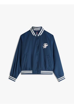 Chaqueta Multicolor Bomber Que Repele El Agua Con Logo Tommy Hilfiger