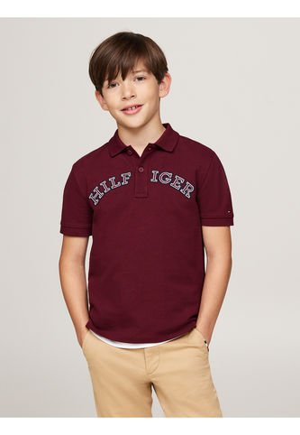 Polo Rojo Niño Manga Corta De Corte Regular Tommy Hilfiger Tommy Hilfiger