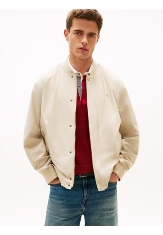 Chaqueta Beige Bomber Performance Repelente Al Agua Tommy Hilfiger Tommy Hilfiger