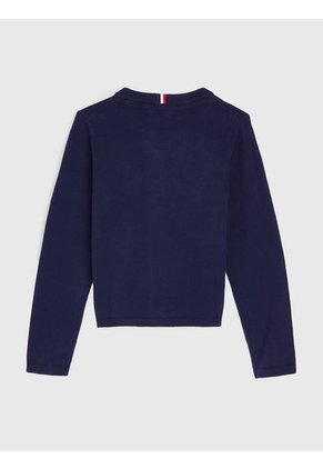 Saco Manga Larga Para Niña Adaptive Azul Tommy Hilfiger