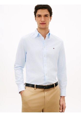 Camisa Celeste TH Flex Regular Tommy Hilfiger Tommy Hilfiger