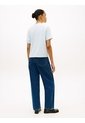 Camiseta Azul Amplia Con Logo Y Escudo Bordado Tommy Hilfiger de Tommy Hilfiger