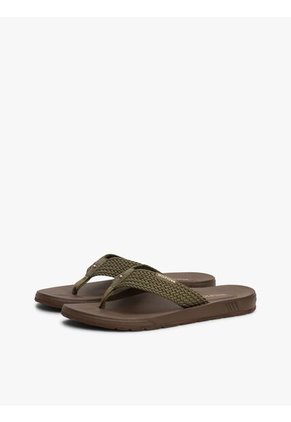 Sandalias Verde Con Tiras Tejidas Tommy Hilfiger