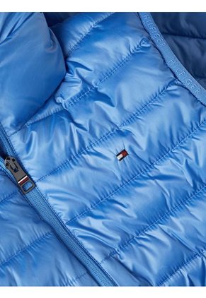 Chaleco Azul Claro Ligero Acolchado Para Mujer Tommy Hilfiger