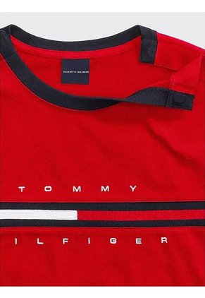 Camiseta - Adaptive De Rayas Signature Tommy Hilfiger