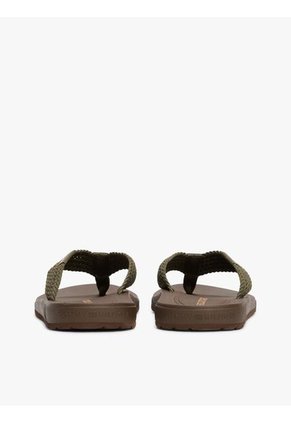 Sandalias Verde Con Tiras Tejidas Tommy Hilfiger