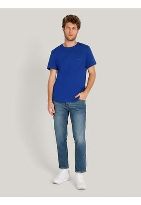 Camiseta Azul Essential Con Logo Tommy Hilfiger