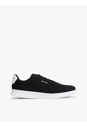 Tenis Negro De Punto Ligero Con Logo Tommy Hilfiger