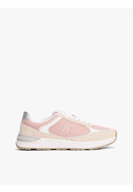 Tenis Rosa Con Mezcla De Texturas Tommy Hilfiger
