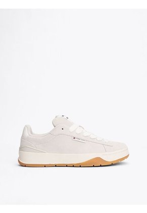 Tenis Gris De Ante Con Cordones Tommy Hilfiger