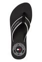 Sandalias Negro Con Tiras De Tejido Trenzado Y Logo Tommy Hilfiger de Tommy Hilfiger