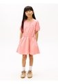 Vestido Rosa Manga Corta Con Tejido De Saco Tommy Hilfiger de Tommy Hilfiger