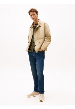 Tenis Beige Deportivos Híbridos De Ante Tommy Hilfiger