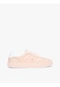 Tenis Beige De Cuero Con Monograma Metalizado Tommy Hilfiger de Tommy Hilfiger