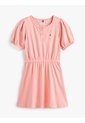 Vestido Rosa Manga Corta Con Tejido De Saco Tommy Hilfiger de Tommy Hilfiger
