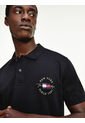 Polo Icons De Corte Regular Negro Tommy Hilfiger de Tommy Hilfiger