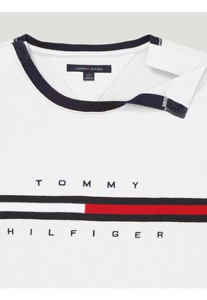 Camiseta - Adaptive De Rayas Signature Tommy Hilfiger
