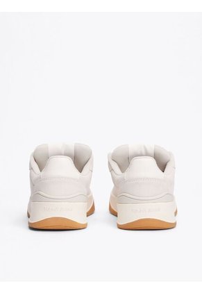 Tenis Gris De Ante Con Cordones Tommy Hilfiger